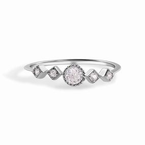 925 Sterling Silver Nickel Free Rhodium Plated Pave Clear CZ Ring - STR01174
