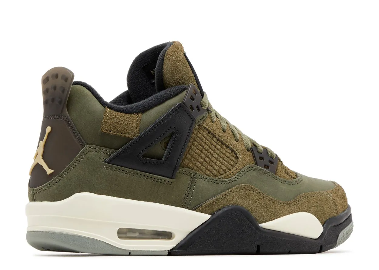 Air Jordan 4 Retro SE Craft 'Medium Olive' (GS)