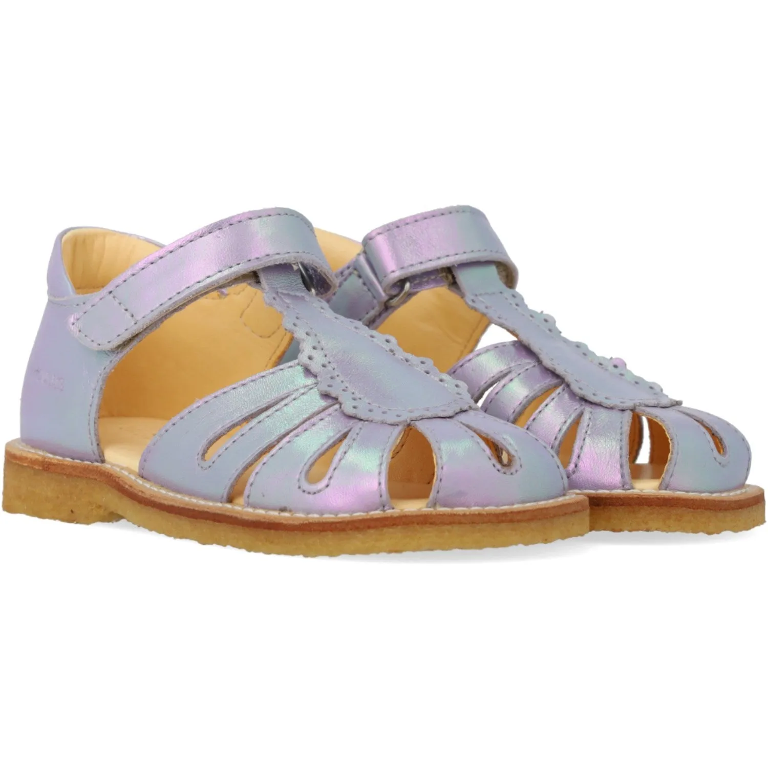 Angulus Iridescent Lilac Shine Sandal Med Drbedetalje