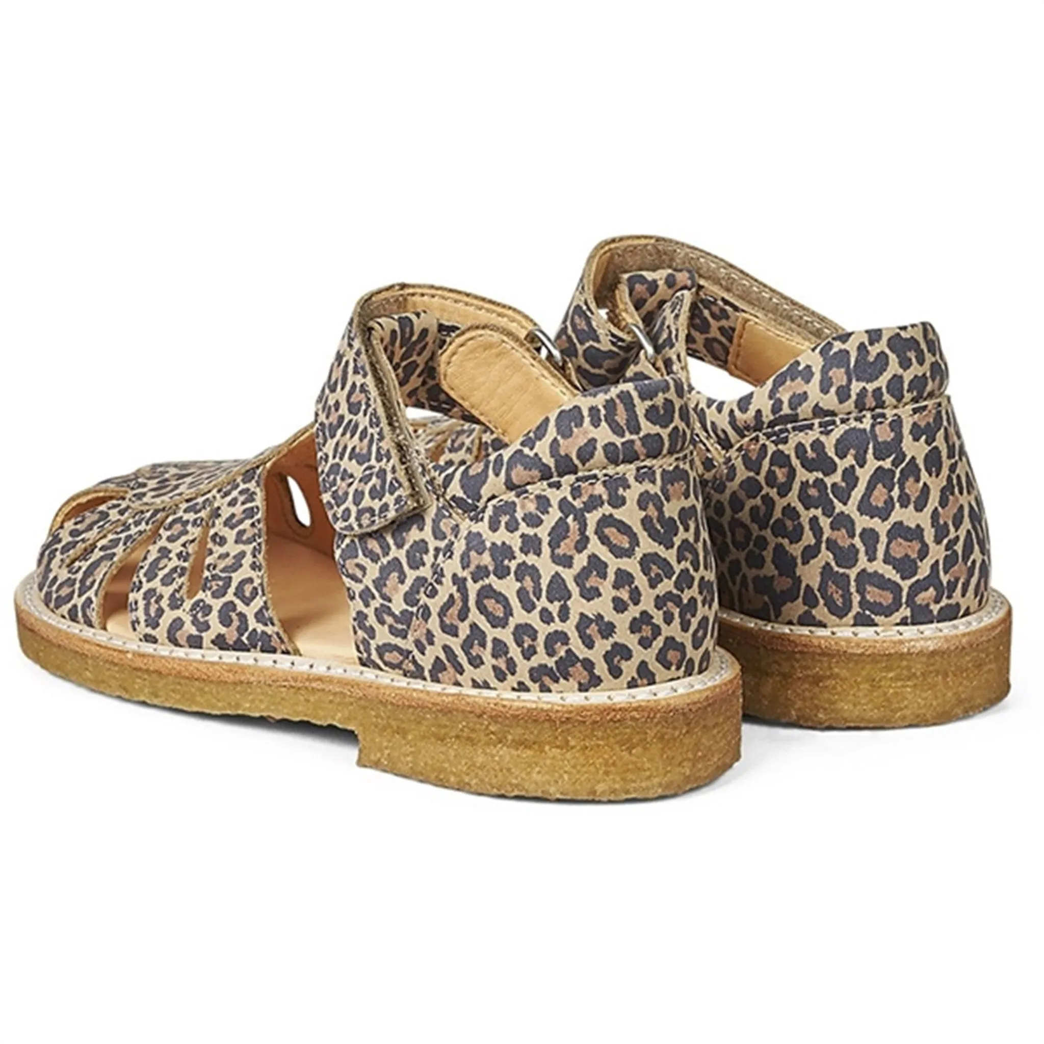 Angulus Sandal W. Velcro Leopard