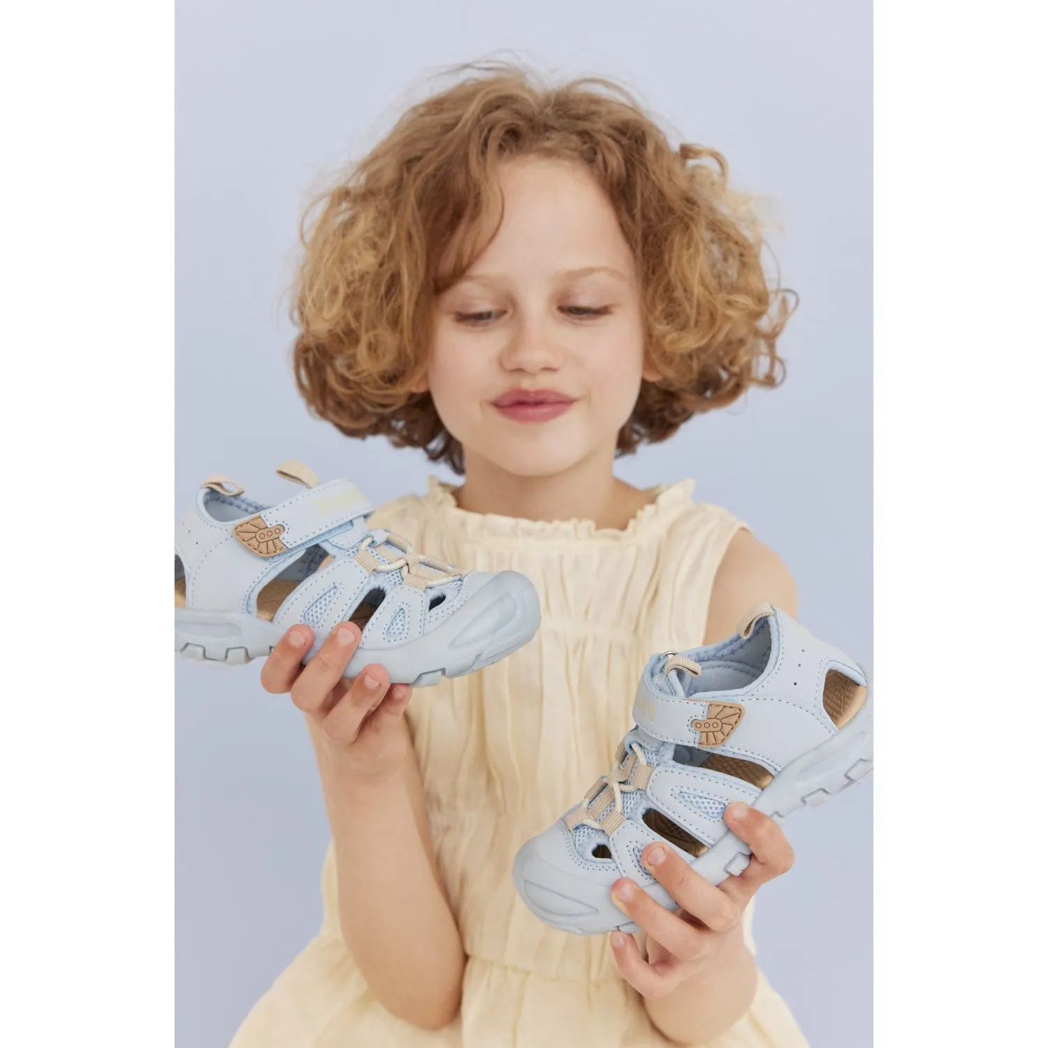 Bisgaard Baby Blue Parker Velcro Shoe