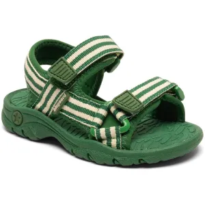 Bisgaard Emerald Green Stripes Trine Kjr X Addie Sandal