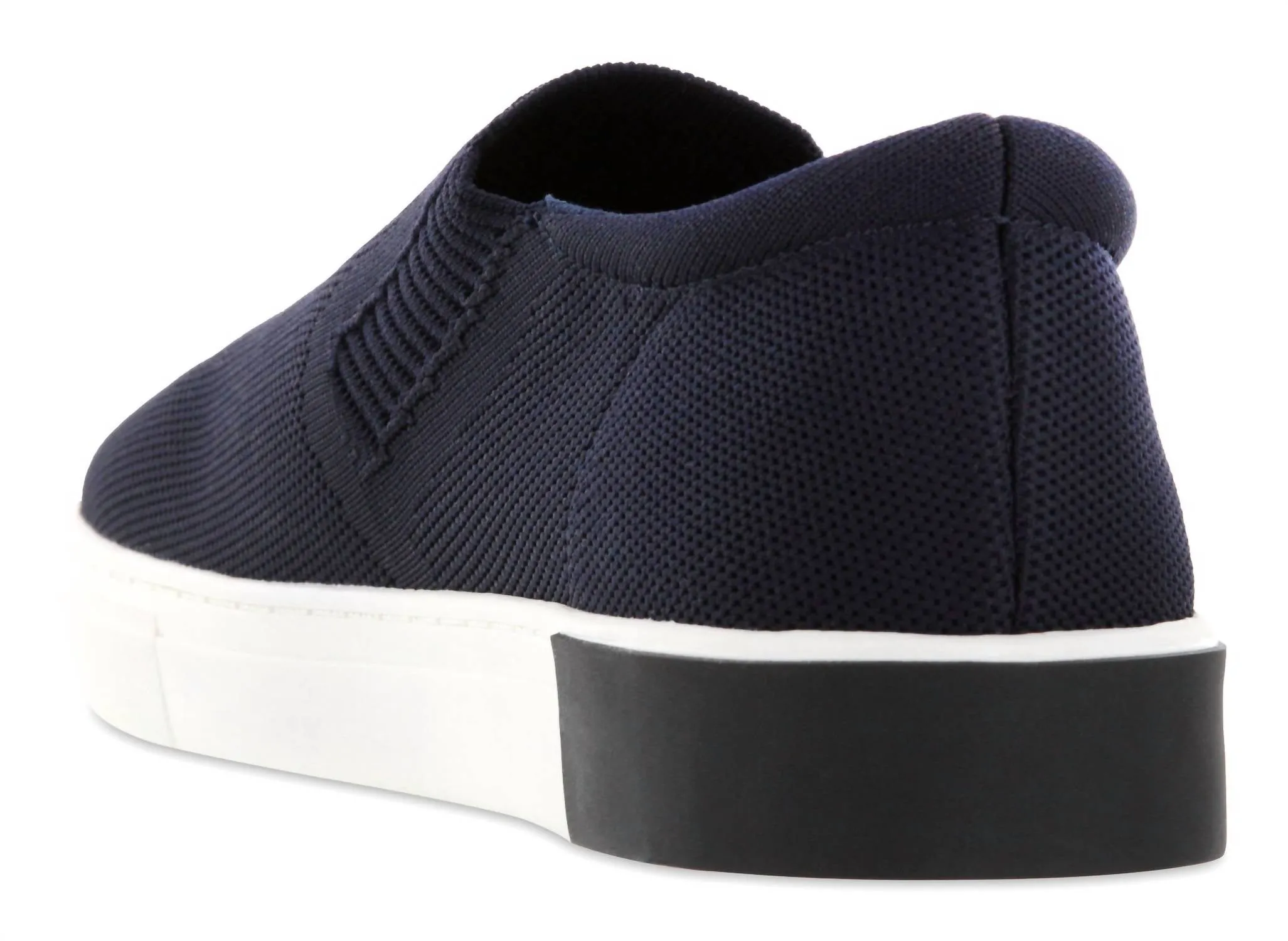 Boys Knit Slip Ons In Navy