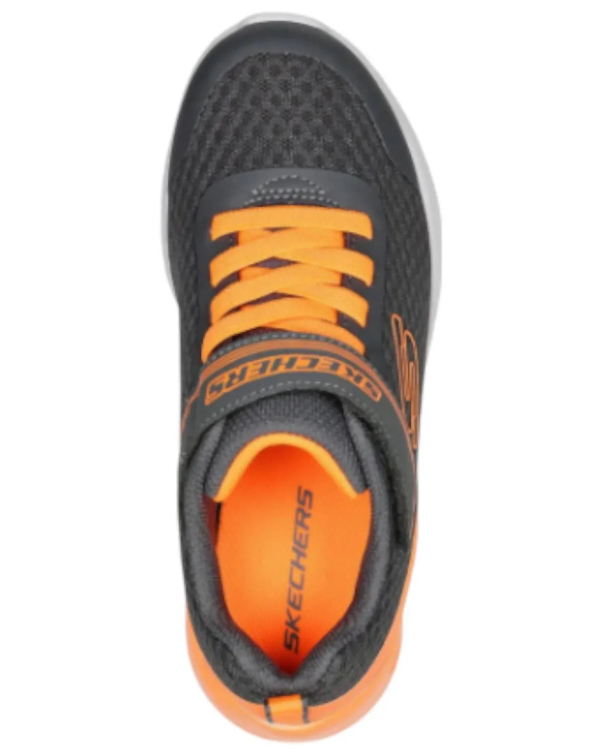 Boy's Max Sneakers In Charcoal/orange