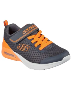Boy's Max Sneakers In Charcoal/orange