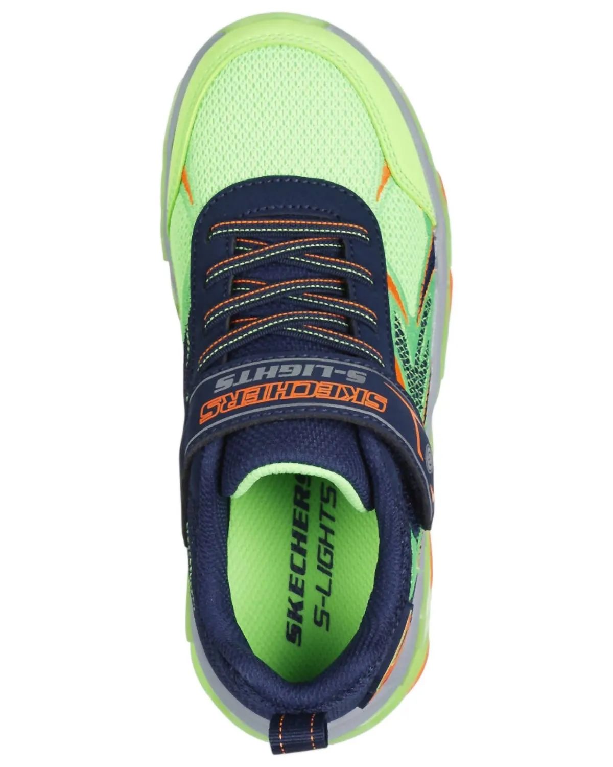 Boy's Mega Surge Sneakers In Lime Navy