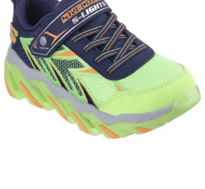 Boy's Mega Surge Sneakers In Lime Navy