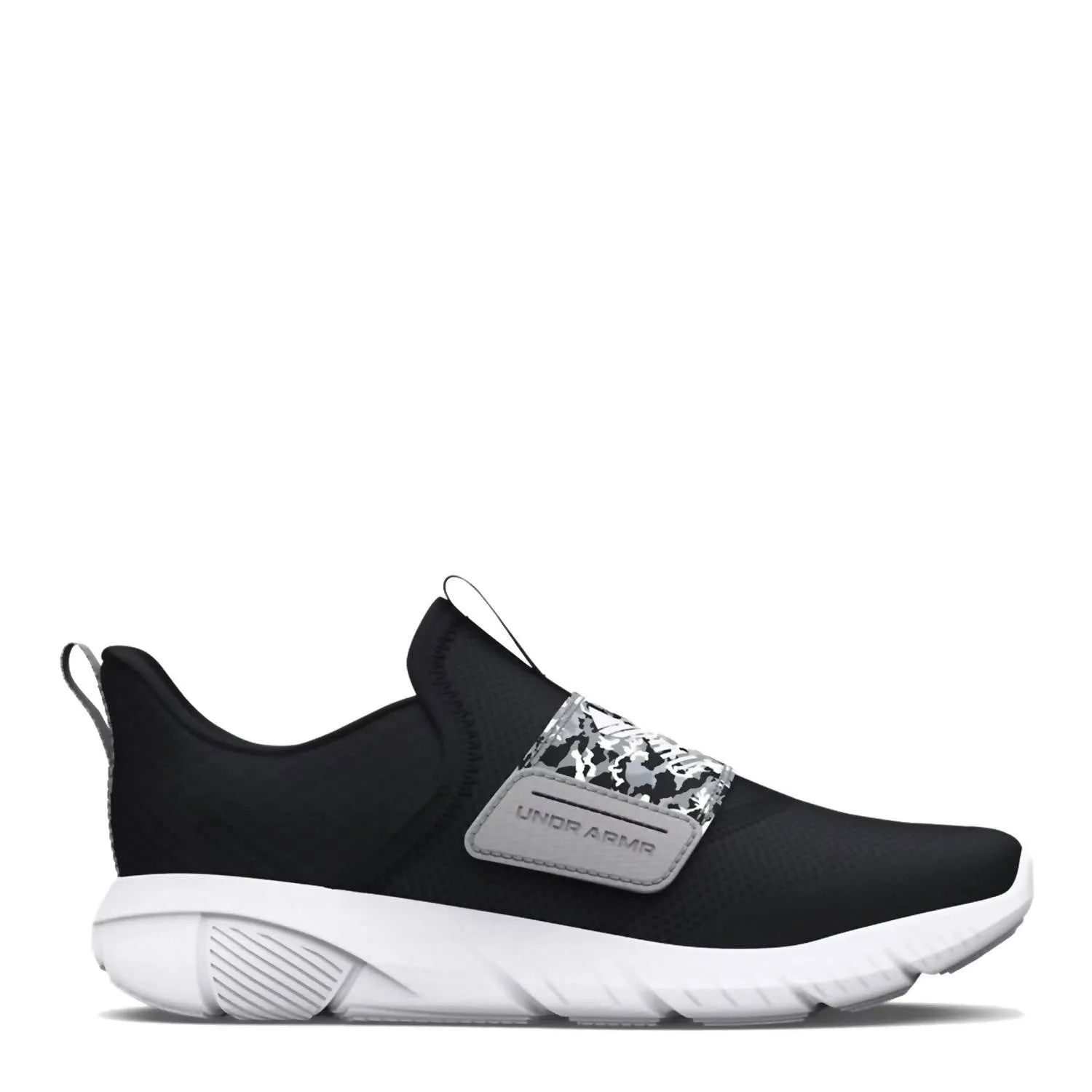 Boys' Pre-School Flash Print Sneakers In Black/mod Gray/white