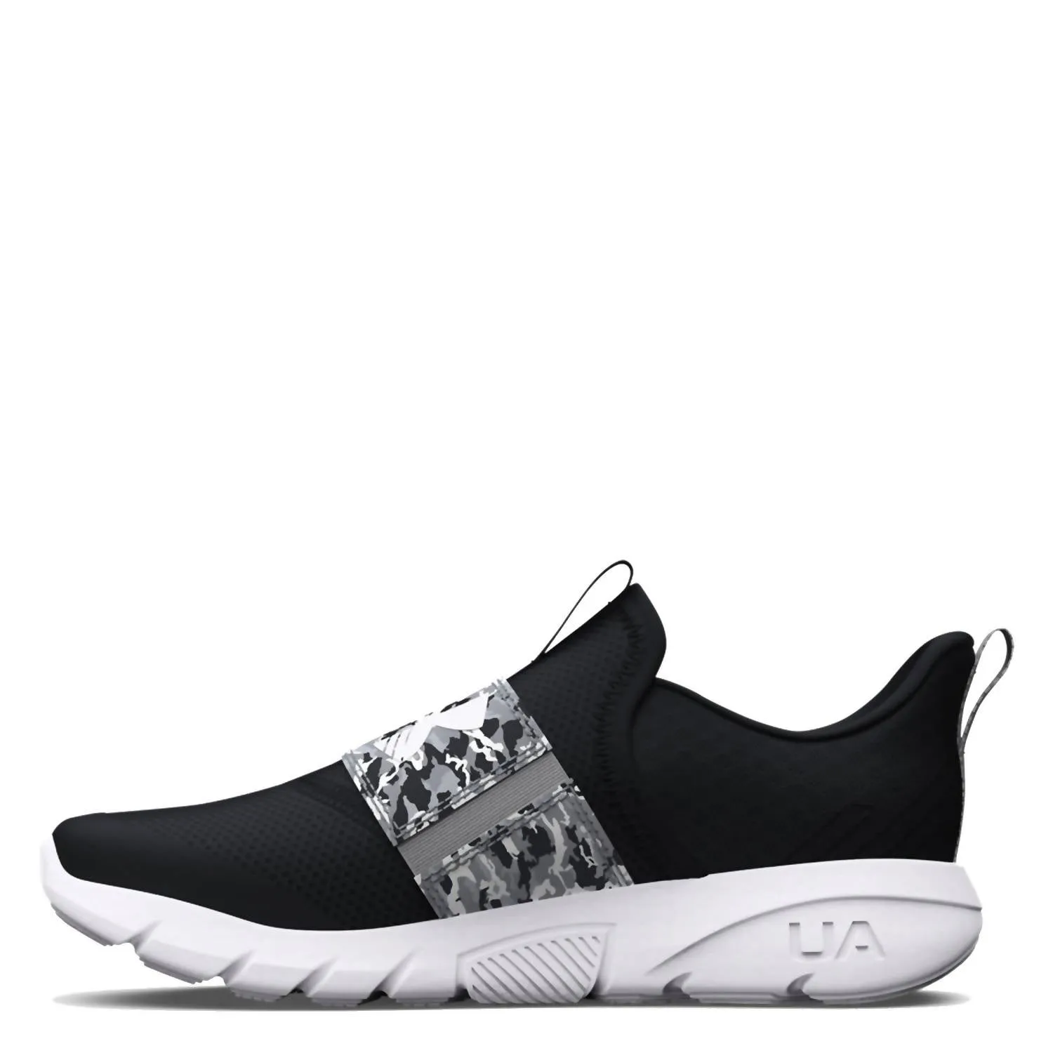 Boys' Pre-School Flash Print Sneakers In Black/mod Gray/white