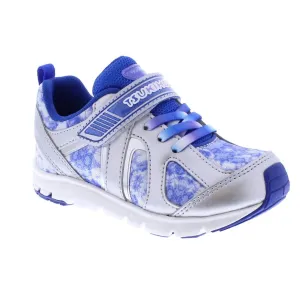 Boy's Rainbow Sneakers In Silver/blue