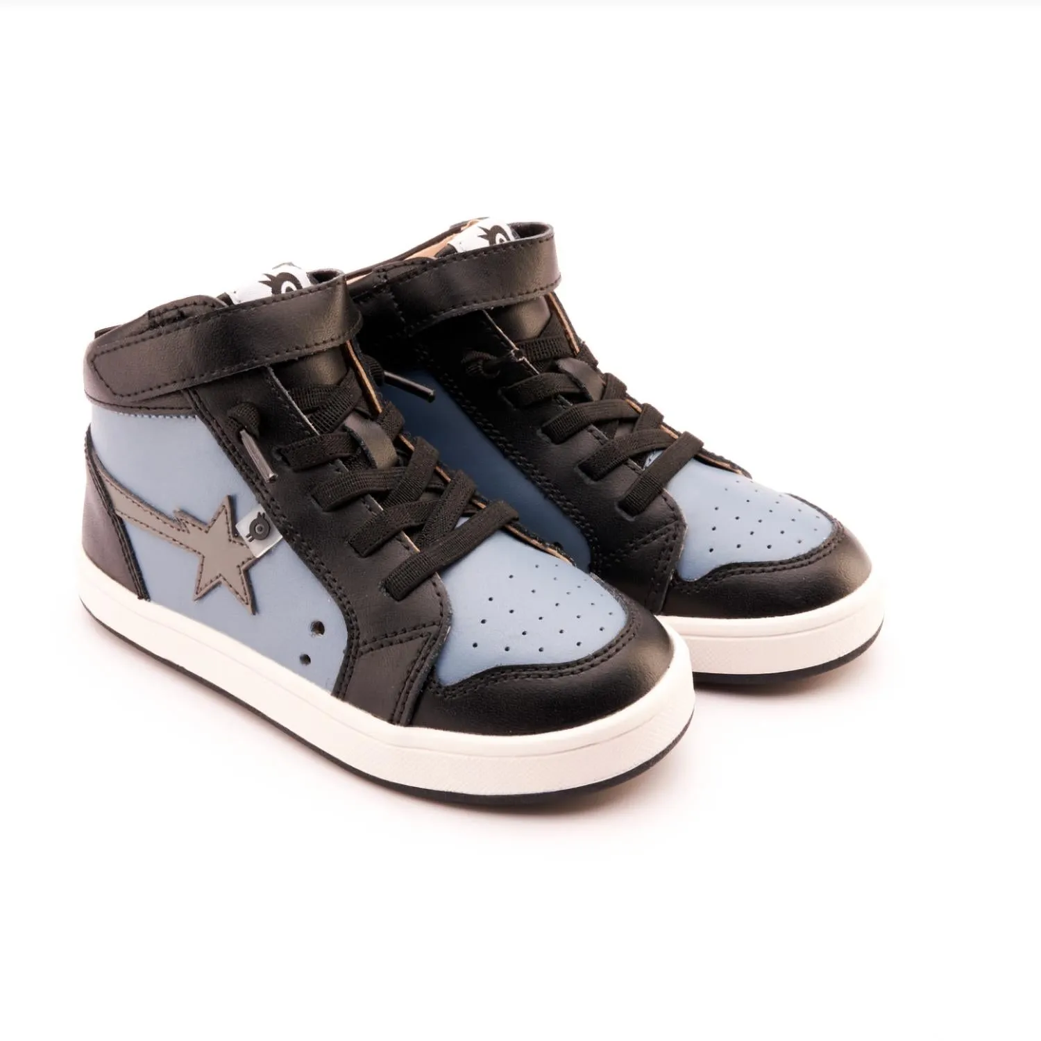 Boy's Team Star High Top Sneaker In Indigo/grey/black/white