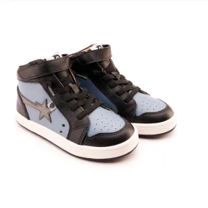 Boy's Team Star High Top Sneaker In Indigo/grey/black/white