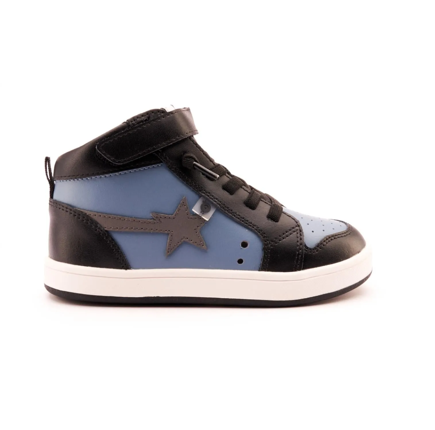 Boy's Team Star High Top Sneaker In Indigo/grey/black/white