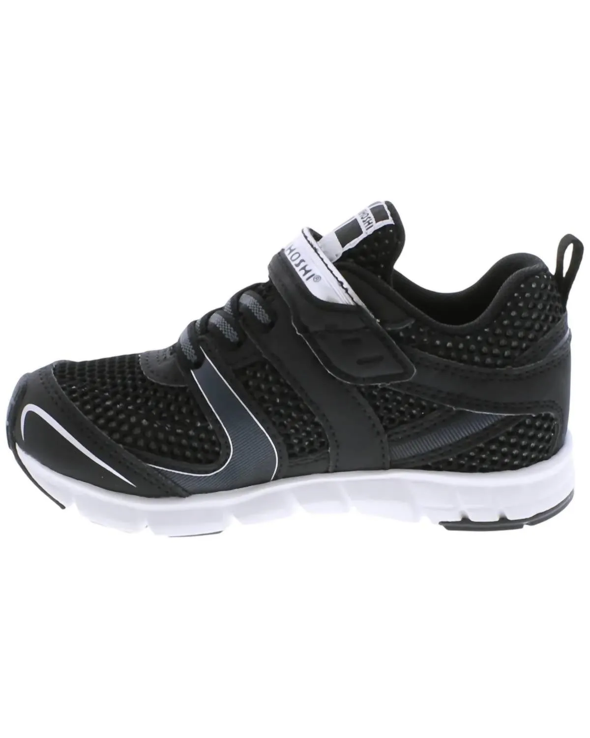 Boy's Velocity Sneakers In Black/silver