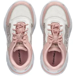 Calvin Klein Low Cut Lace-Up Sneakers Pink/White