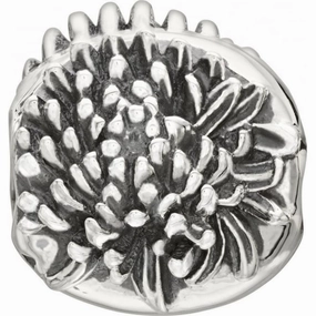 Chamilia Sterling Silver Chrysanthemum November Charm D