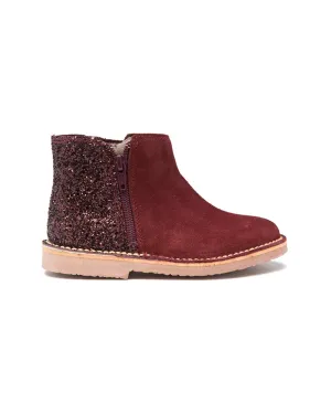 Childrenchic Glitter & Suede Chelsea Boot