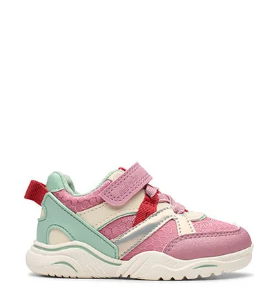 CLARKS FEATHERPACE K PINK G FIT