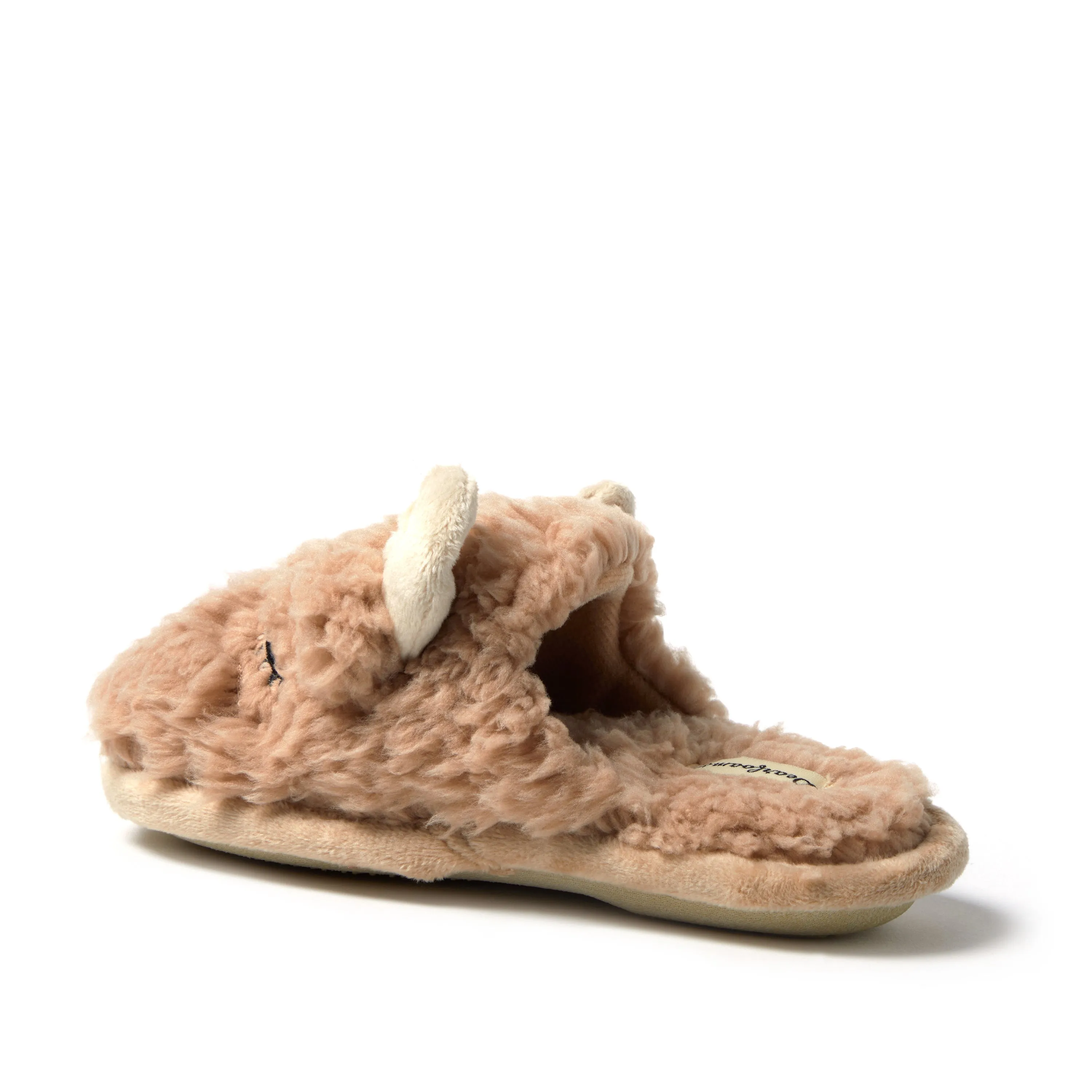 Dearfoams Kid's Reindeer Holiday Scuff Slippers