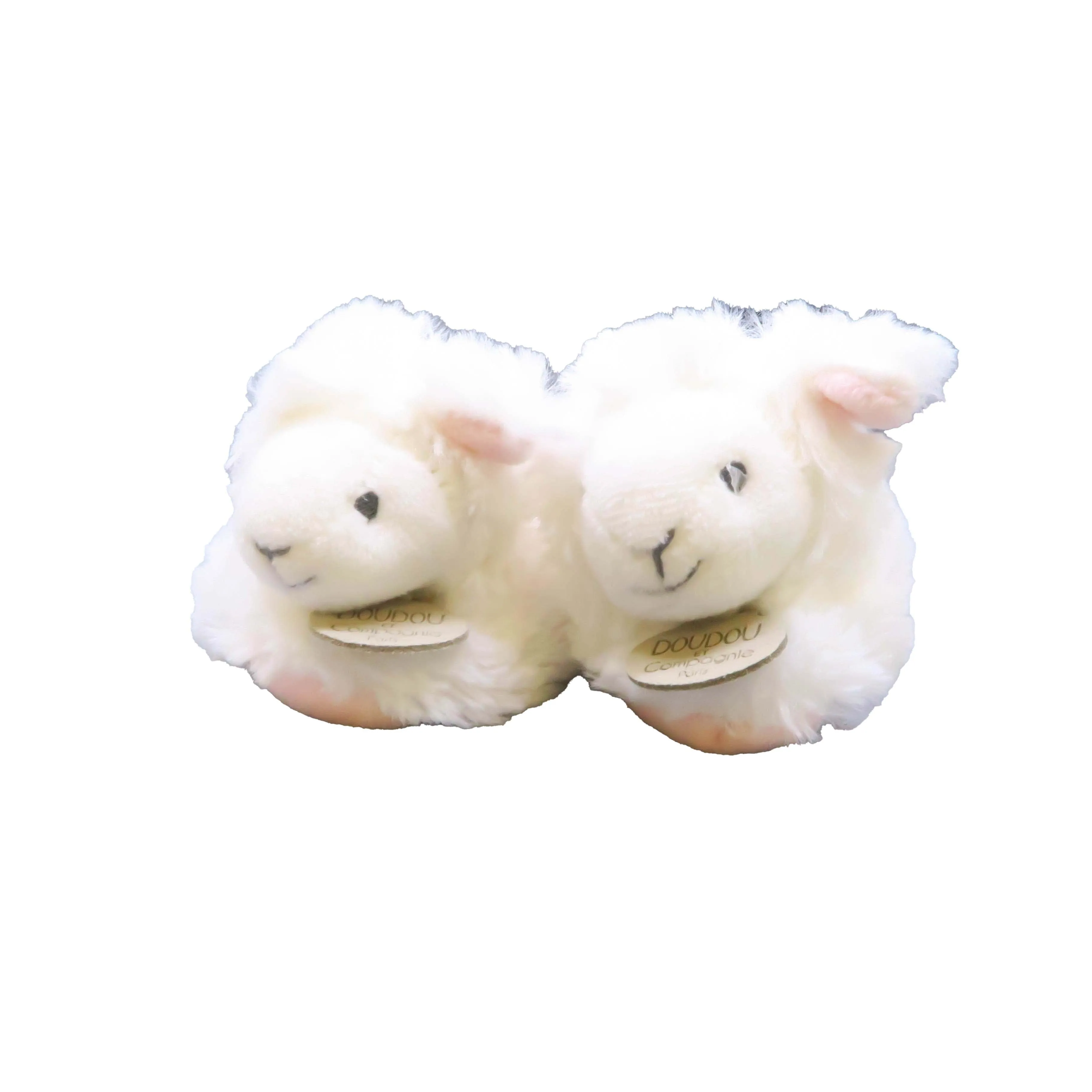 Dou Dou Girls White | Pink Slippers