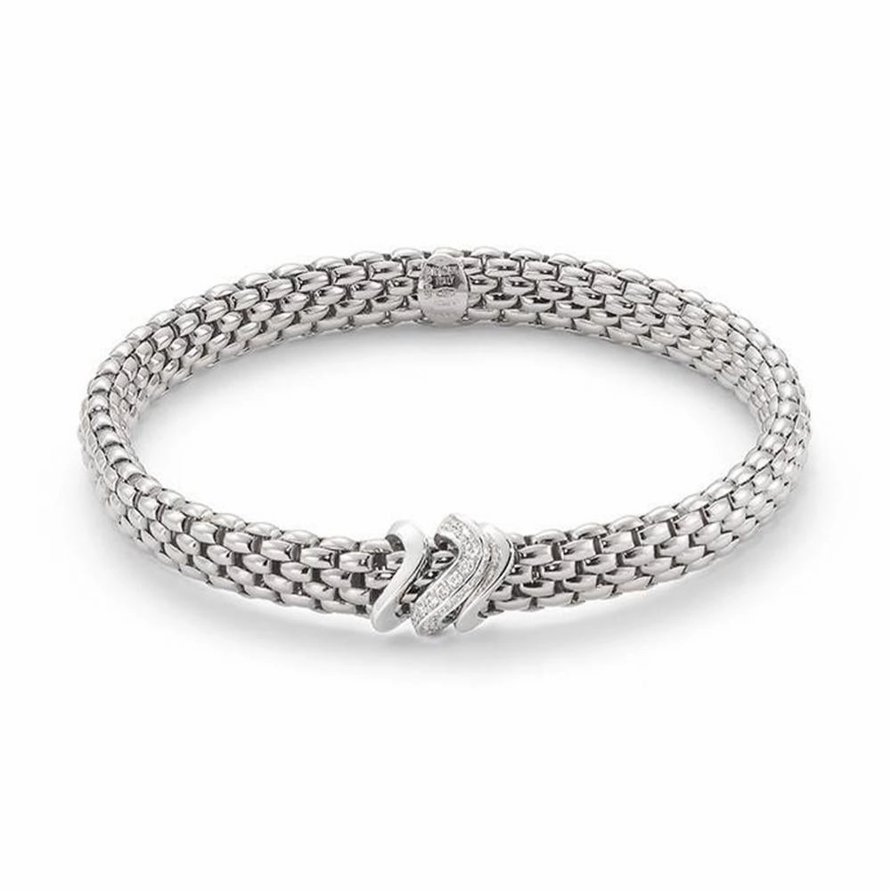 Fope Vendome 18ct White Gold 0.13ct Diamond Bracelet