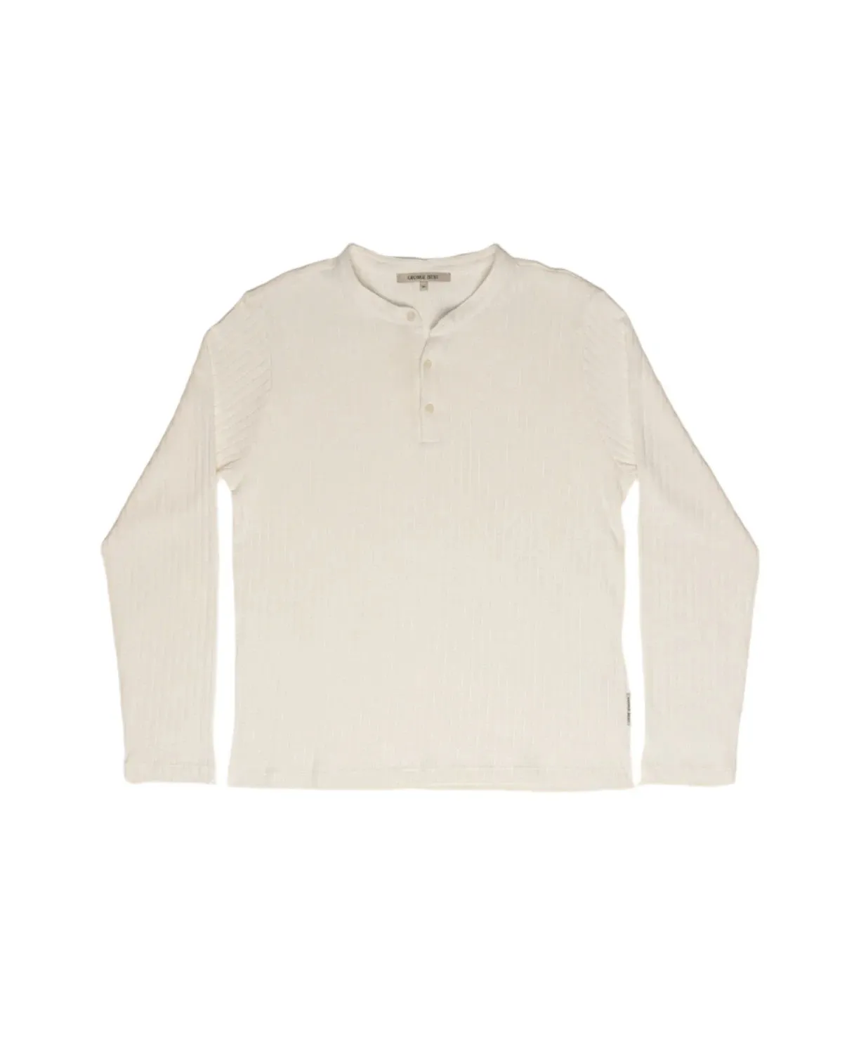 GEORGE BEST - CLASSIC BEST HENLEY TOP WHITE