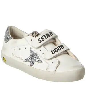 Golden Goose Old School Leather & Glitter Sneaker