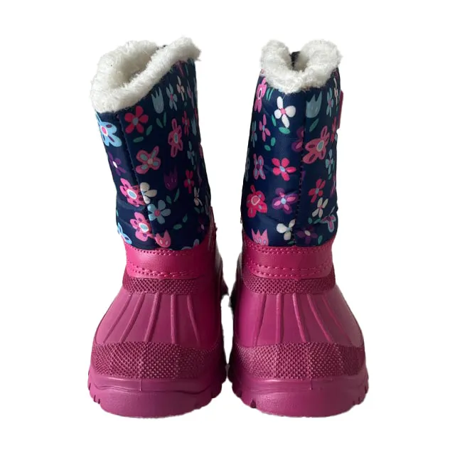 JoJo Maman Bebe Girls Pink | Navy Boots
