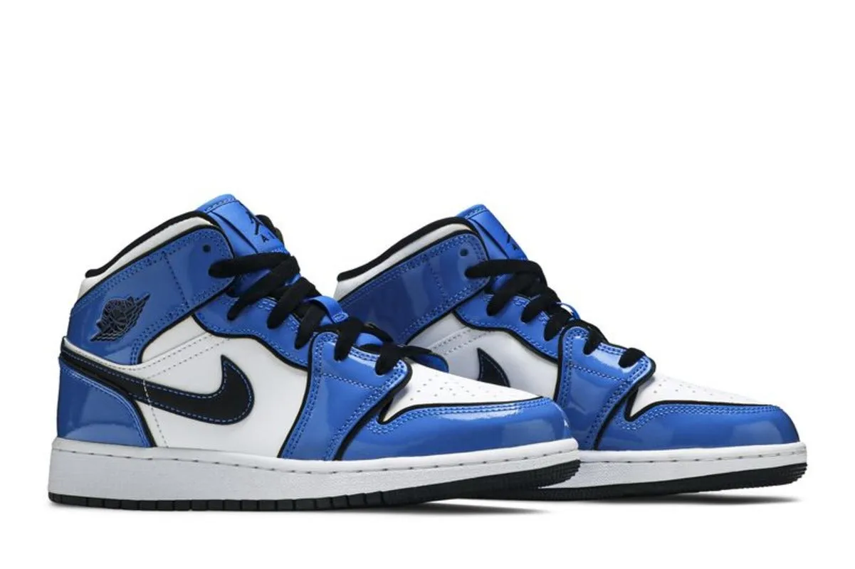Jordan 1 Mid Signal Blue (GS)