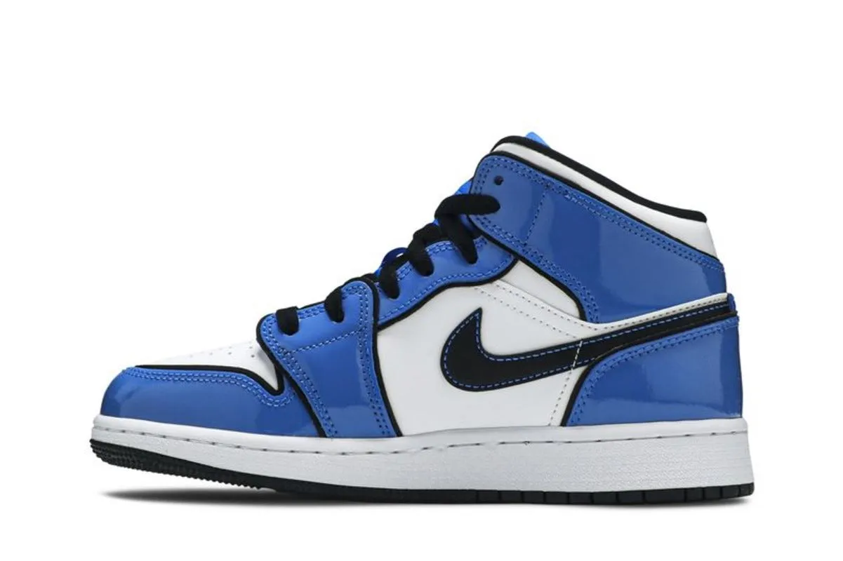 Jordan 1 Mid Signal Blue (GS)