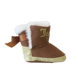 Juicy Couture Girls Brown | Gold Boots
