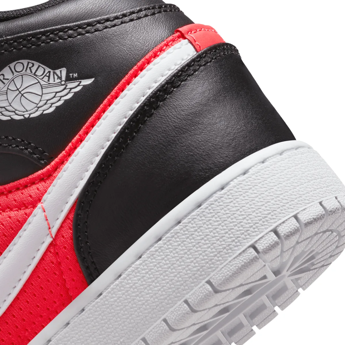Kids Air Jordan 1 Mid SE 'White Black Infrared'