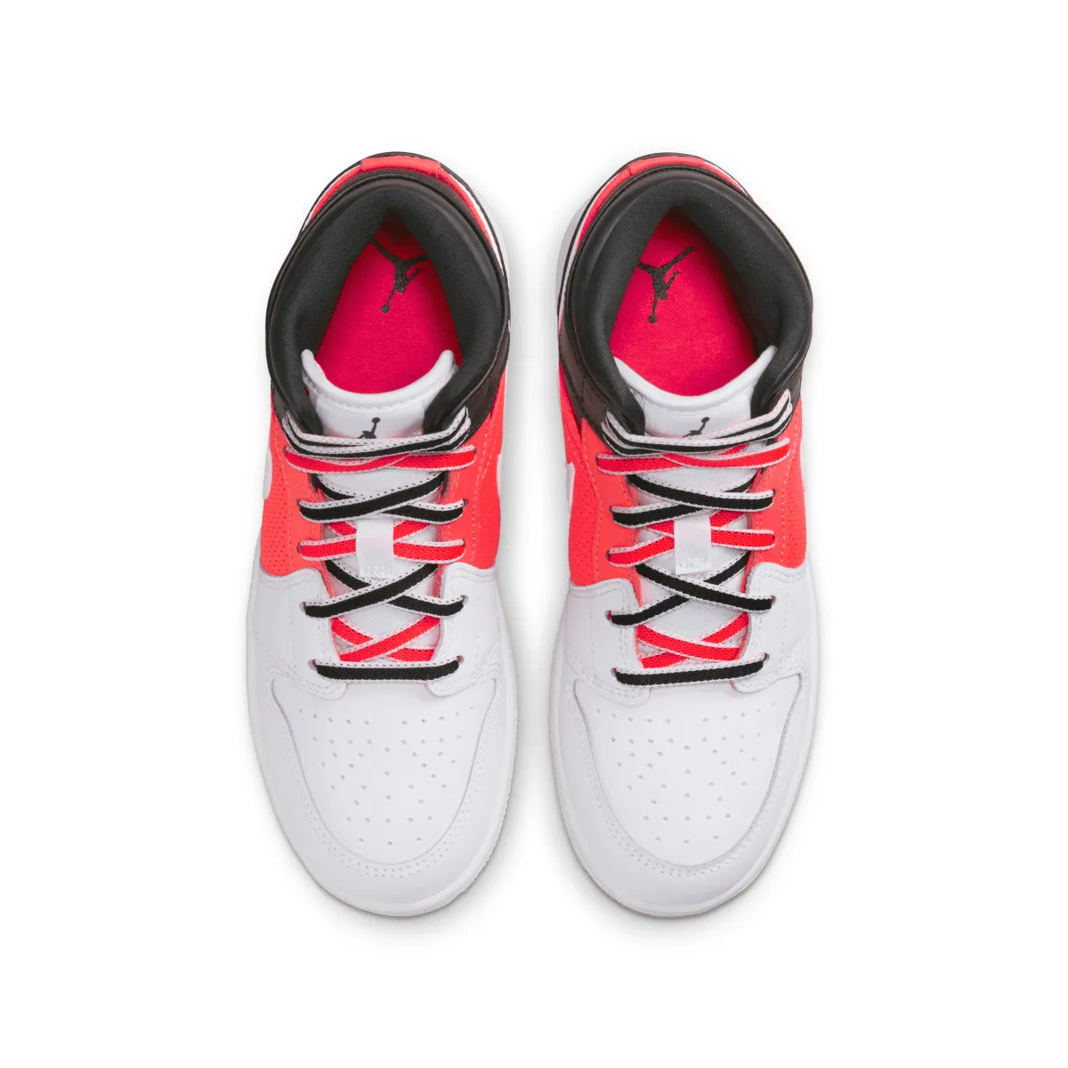 Kids Air Jordan 1 Mid SE 'White Black Infrared'