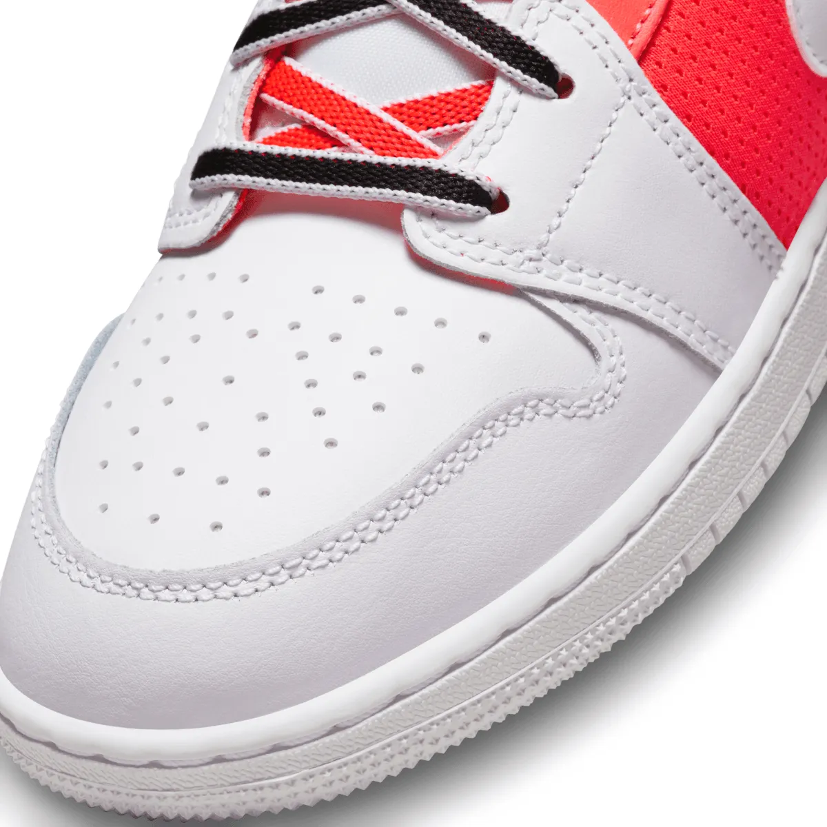 Kids Air Jordan 1 Mid SE 'White Black Infrared'