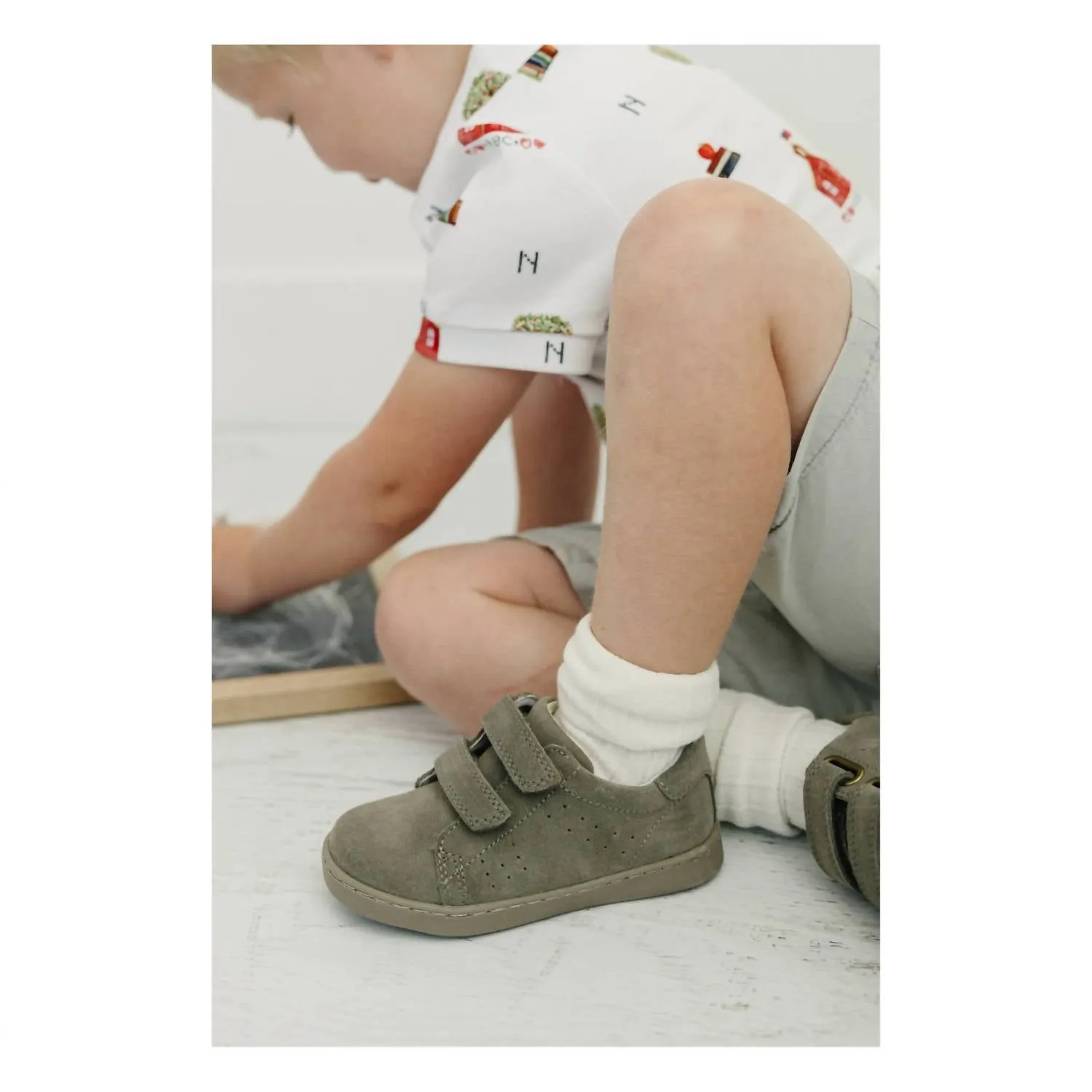 Kid's Kyle Double Strap Sneaker In Storm