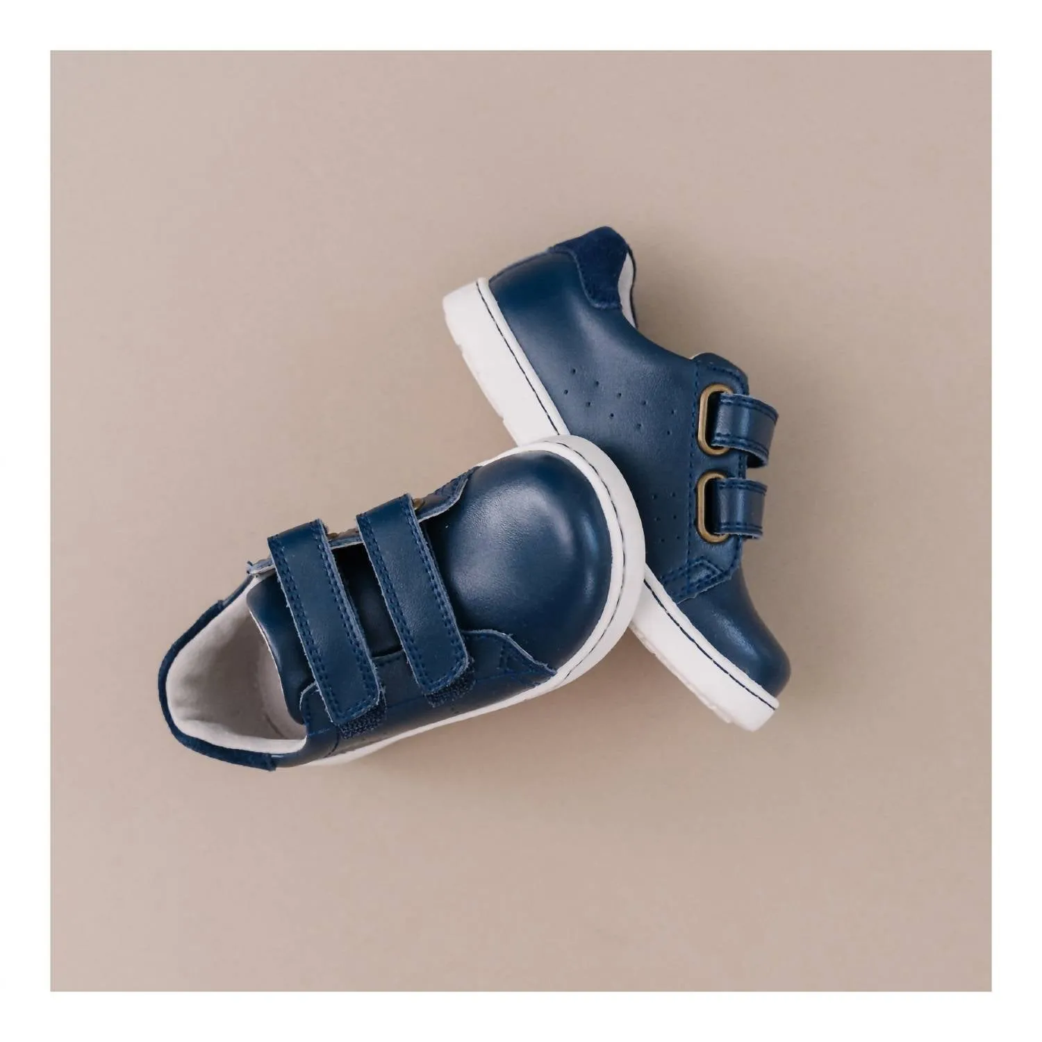 Kid's Kyle Double Velcro Sneaker In Navy