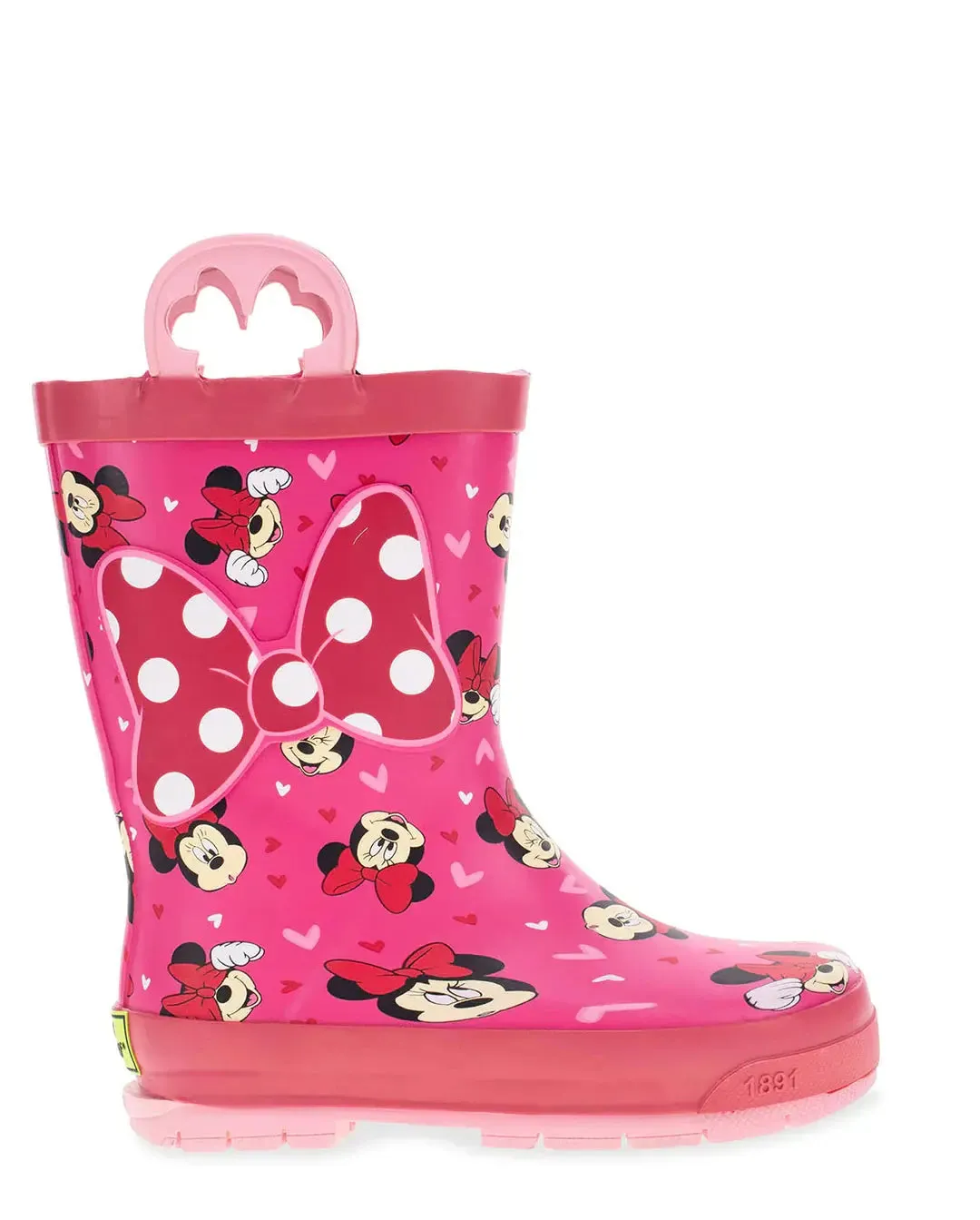 Kids' Minnie Mouse Love Rain Boots  Waterproof & Fun for Rainy Days