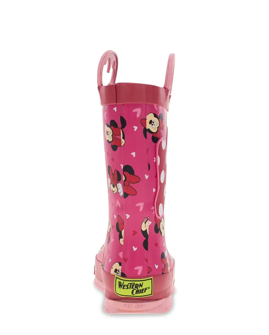 Kids' Minnie Mouse Love Rain Boots  Waterproof & Fun for Rainy Days