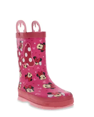 Kids' Minnie Mouse Love Rain Boots  Waterproof & Fun for Rainy Days