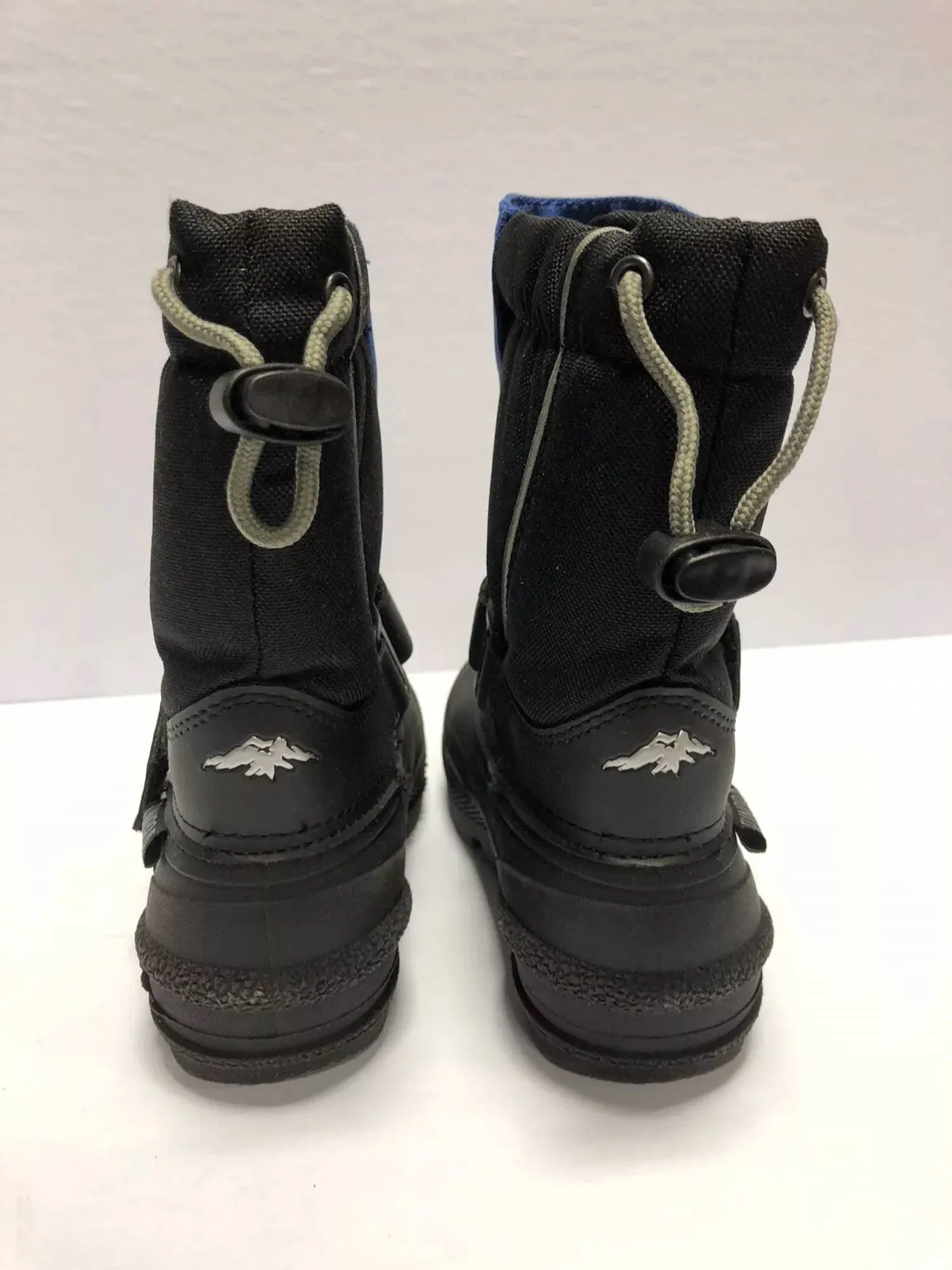 Kid's Quebec Boots In Black/royal
