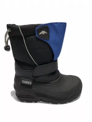 Kid's Quebec Boots In Black/royal
