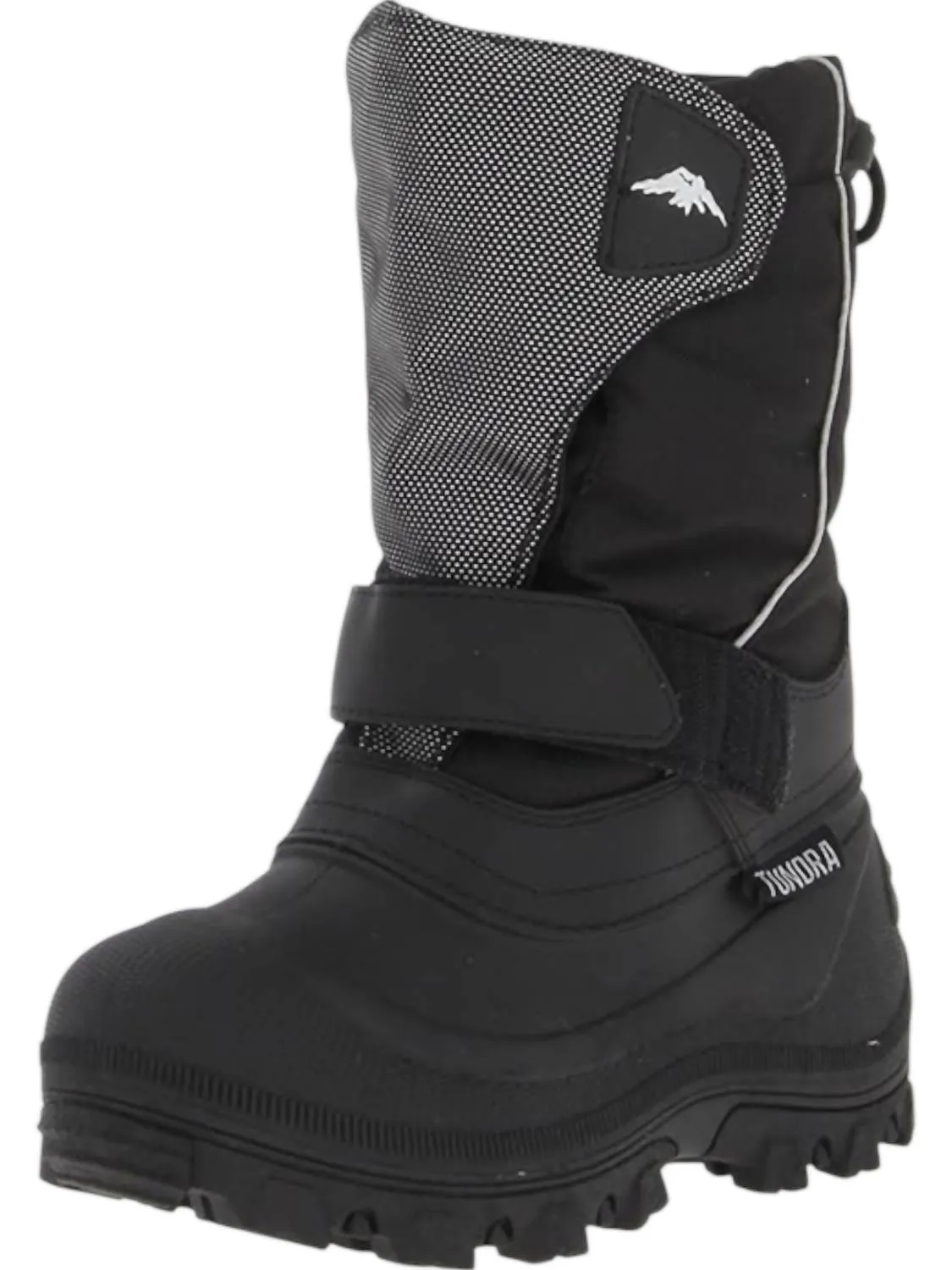 Kid's Quebec Boots In Black/silver