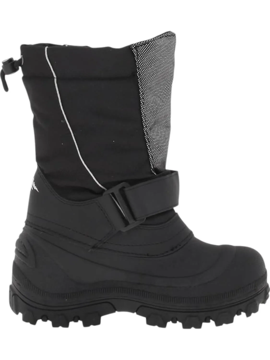 Kid's Quebec Boots In Black/silver