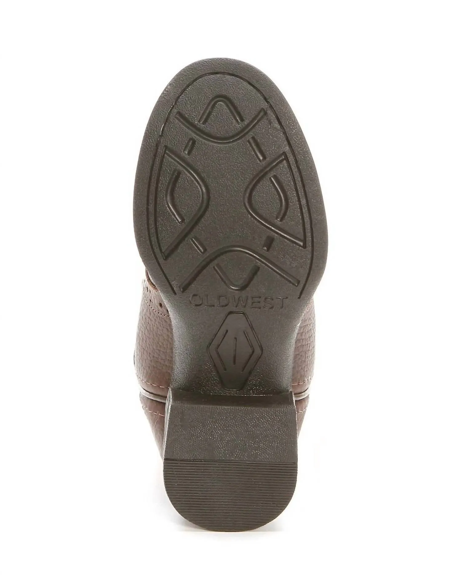 Kids Round Toe Cowboy Boots - Medium Width In Brown