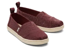 Kids TOMS Alpargata Glimmer  Sparkly Slip-On with All-Day Comfort