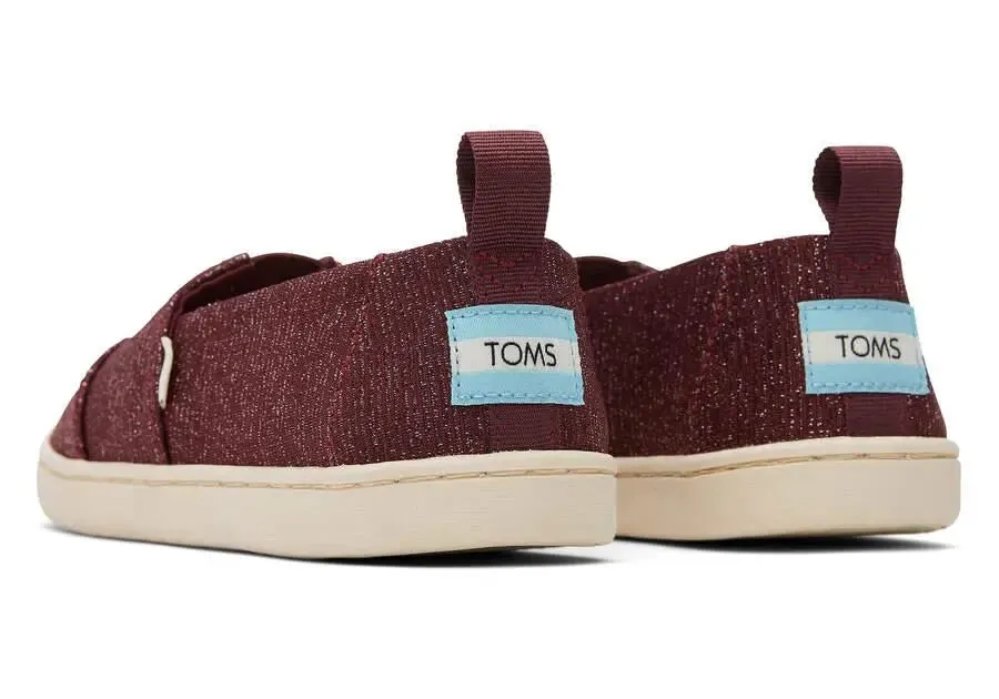 Kids TOMS Alpargata Glimmer  Sparkly Slip-On with All-Day Comfort