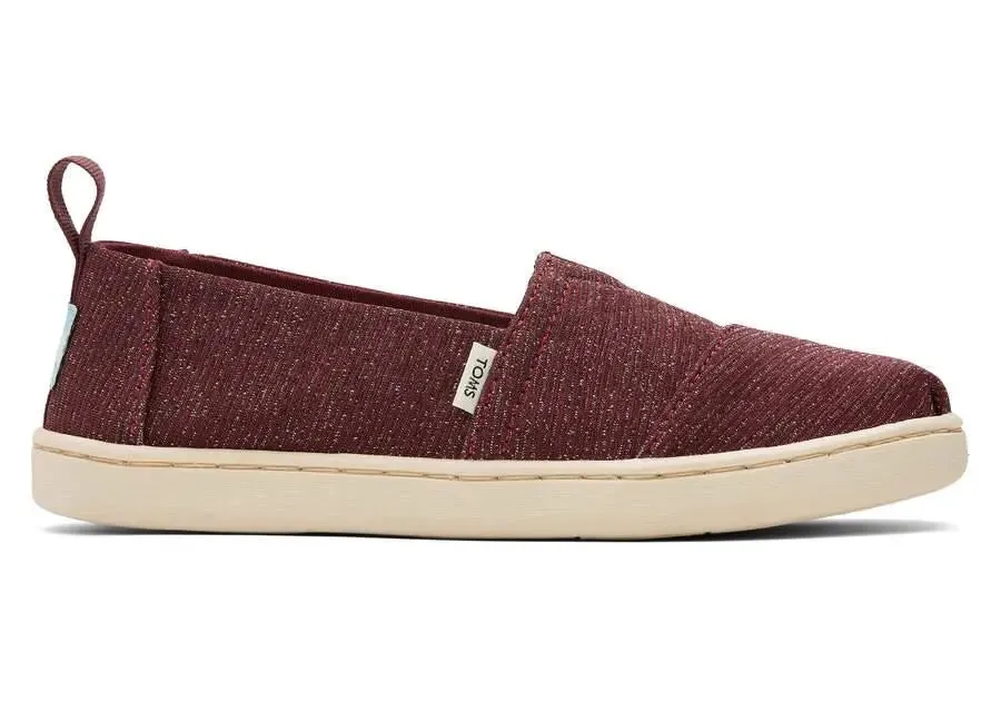 Kids TOMS Alpargata Glimmer  Sparkly Slip-On with All-Day Comfort