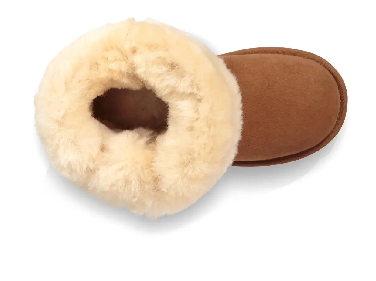 Kids UGG Bailey Button II  Cozy Sheepskin Boot with Versatile Style