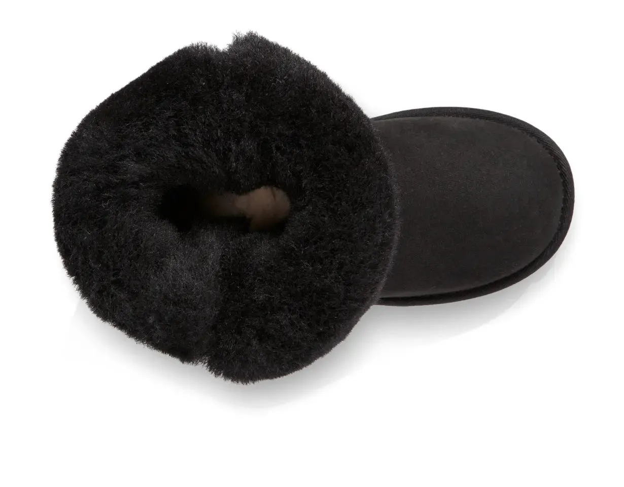 Kids UGG Bailey Button II  Cozy Sheepskin Boot with Versatile Style