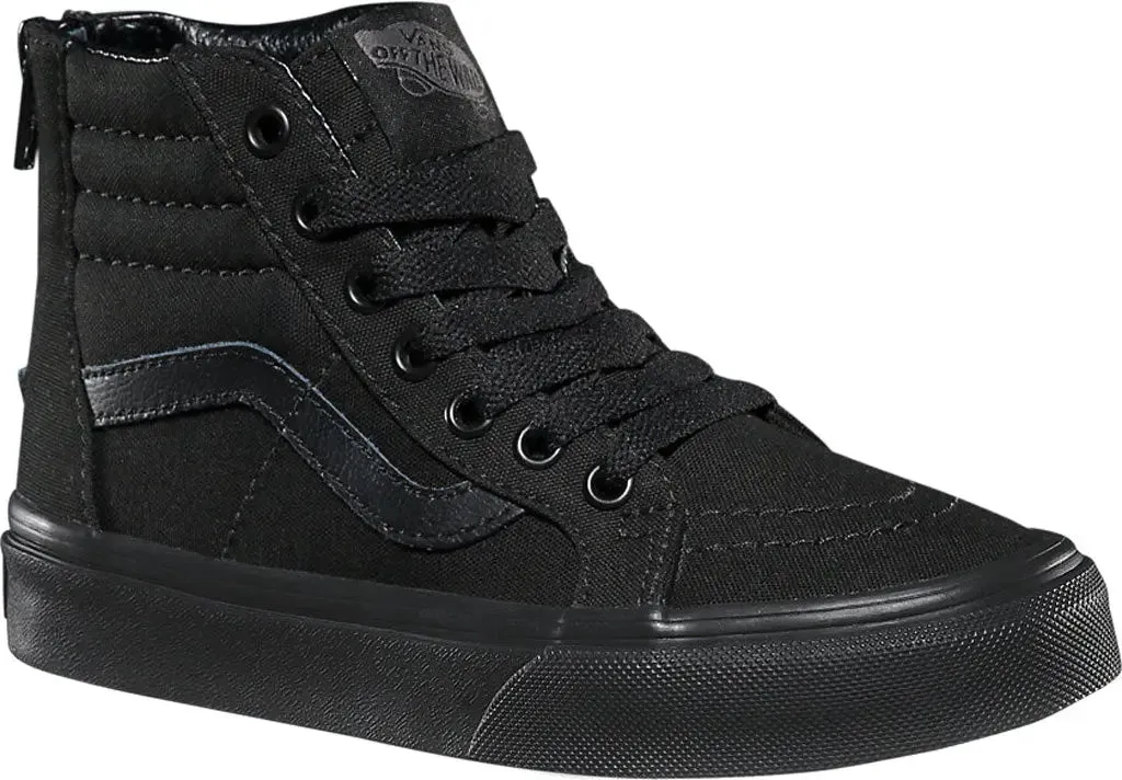 Kids Vans Pop Check Sk8-Hi Zip  Classic High-Top with Easy Zip Entry